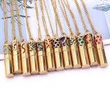 6Pcs 316L Steel Aromatherapy Necklace Women Perfume Diffuser Jewelry