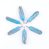 6Pcs Natural Crystal Pillar Pendants, Tree of Life Necklace Jewelry