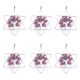 Tree of Life Garnet Stone Pendant Chakra Reiki Star Merkaba TN3805