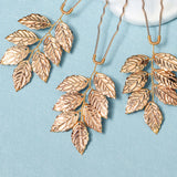 6Pcs Leaf Hair Pins Clips U Shape Sticks Bride Wedding Hair Jewelry