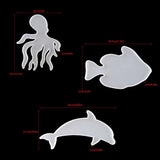 Marine Organism Coaster Silicone Resin Molds Kit