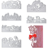 6Pcs Metal Flowers Border Lace Butterfly Cutting Dies