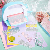 6Pcs Metal Flowers Border Lace Butterfly Cutting Dies