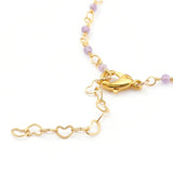 6Pcs Natural Mixed Stone Beaded Chains Bracelet Making 6-1/8 inch