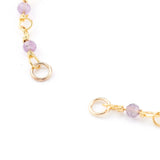 6Pcs Natural Mixed Stone Beaded Chains Bracelet Making 6-1/8 inch