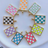 6Pcs Enamel Heart Pendant, Charm for Necklace - Accessories