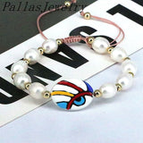 6Pcs Freshwater Pearl Bead Bracelet for Women