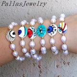 6Pcs Freshwater Pearl Bead Bracelet for Women