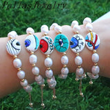 6Pcs Freshwater Pearl Bead Bracelet for Women