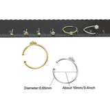 6Pcs/Pack Crystal Nose Studs Mixed Designs Nose Ring Women Body Piercing