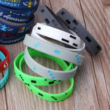 6Pcs Miner Crafting Style Character Bracelets Pixelated Theme Party Favor