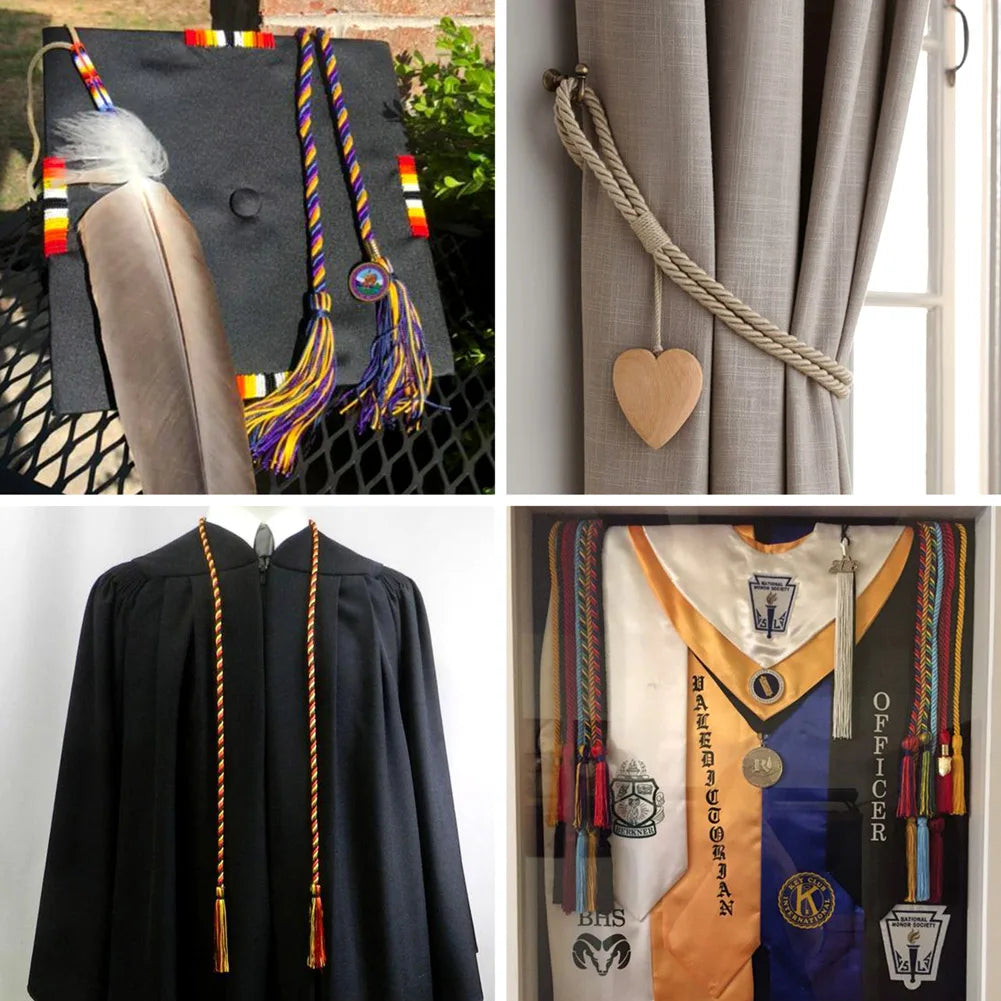 Polyester Graduation Honor Cord Tassel Pendant Decoration DIY Jewelry Findings