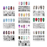 6Pcs Nail Art Stamp Template Set