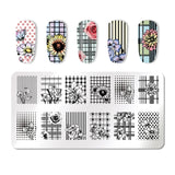 6Pcs Nail Art Stamp Template Set
