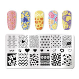 6Pcs Nail Art Stamp Template Set