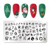 6Pcs Nail Art Stamp Template Set