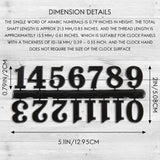 6Pcs Clock Movement Mechanism Kit DIY Wall Clock Repair Parts