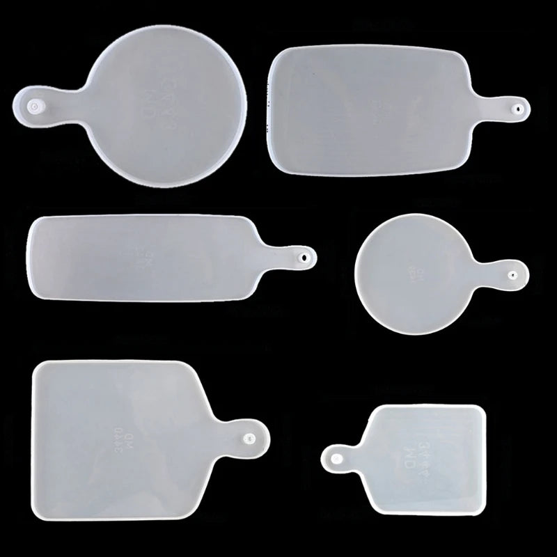 6Pcs Resin Silicone Tray Molds Large Serving Board Epoxy Resin DIY Craft Tools