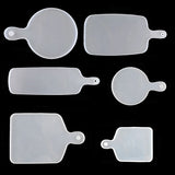 6Pcs Resin Silicone Tray Molds Large Serving Board Epoxy Resin DIY Craft Tools