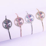 Romantic CZ Micro Paved Love Couple Bracelets