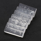 6Pcs Mini Flower Acrylic Mold for DIY Earrings Nail Art