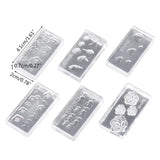 6Pcs 3D Flower Shell Conch Mold for Nail Earrings Pendant