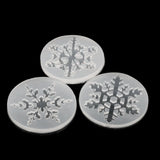 6Pcs Silicone Christmas Snowflake Mold Epoxy Resin Mould DIY Craft