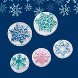6Pcs Silicone Christmas Snowflake Mold Epoxy Resin Mould DIY Craft