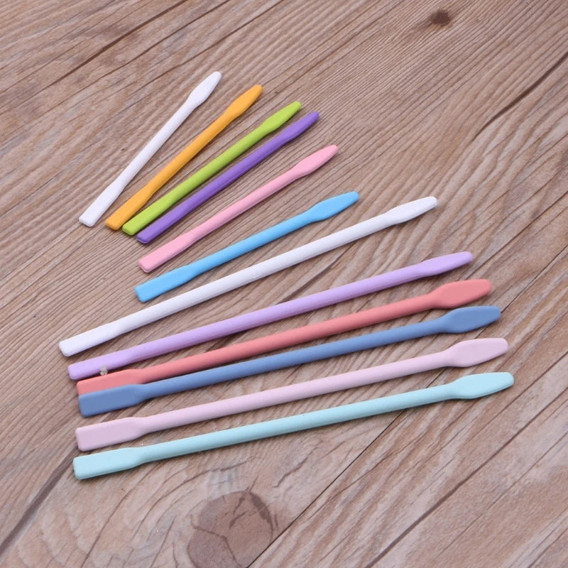 6Pcs Silicone Stir Sticks for Resin Liquid Paint Epoxy DIY Crafts
