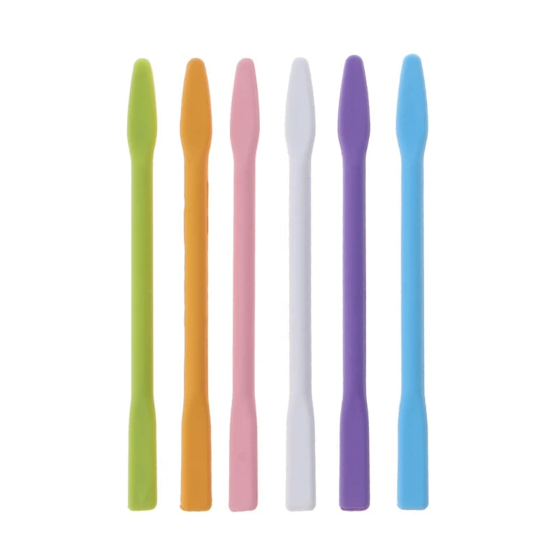 6Pcs Silicone Stir Sticks Resin Mix Sticks for DIY Crafts