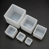 6Pcs Square Epoxy Resin Mold Cube Silicone Molds Jewelry Making