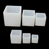 6Pcs Square Epoxy Resin Mold Cube Silicone Molds Jewelry Making