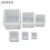 6Pcs Square Resin Mold Cube Silicone Molds 6 Sizes