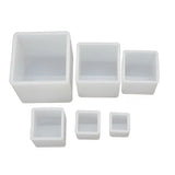 6Pcs Square Resin Mold Cube Silicone Molds for Casting Jewelry Making