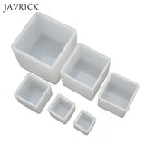 6Pcs Square Resin Mold Cube Silicone Molds 6 Sizes