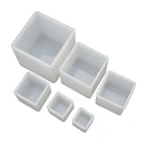 6Pcs Square Resin Mold Cube Silicone Molds for Casting Jewelry Making