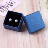 6Pcs Squre Wedding Earrings Ring Box Jewelry Display Case Red