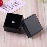 6Pcs Squre Wedding Earrings Ring Box Jewelry Display Case Red