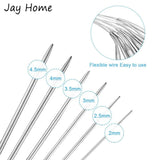 6Pcs Stainless Steel Circular Knitting Needles Set 32-Inch Crochet Yarn Weaving