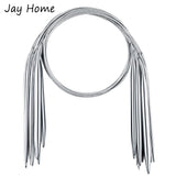 6Pcs Stainless Steel Circular Knitting Needles Set 32-Inch Crochet Yarn Weaving