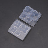 6Pcs Succulent Flower Pot Resin Silicone Mold Flower Jewelry Resin Casting Mold