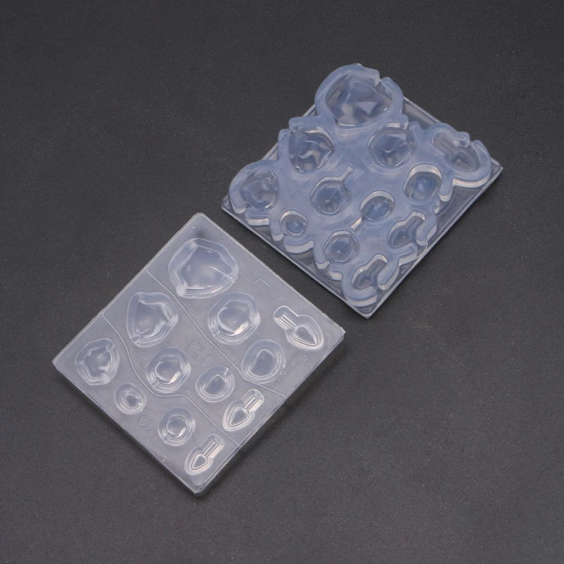 6Pcs Succulent Flower Pot Resin Silicone Mold Flower Jewelry Resin Casting Mold