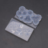 6Pcs Succulent Flower Pot Resin Silicone Mold Flower Jewelry Resin Casting Mold