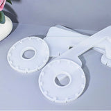 6Pcs Table Lamp Ornament Epoxy Resin Mold Bulb Holder Base Stand Silicone Mold