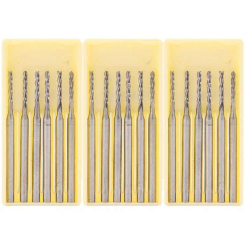 6Pcs Tungsten Steel Burs 0.8-2.0mm Milling Cutter Electric Rotary Tools