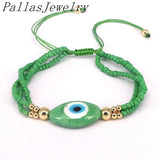 6Pcs Multicolor Seed Beads Eye Bracelet Women's Boho Style Jewelry