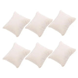 6Pcs Velvet Bracelet Watch Pillow Multicolor Cushion Holder Organizer