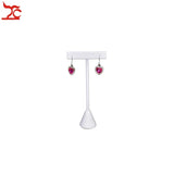 6Pcs PU Earring Jewelry Display Rack T Bar Stand 13.5cm
