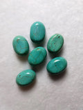 6Pcs Natural Turquoise Oval Jewelry Pendants