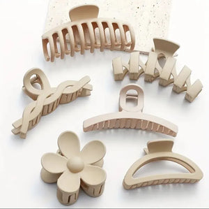 6Pcs Women Claw Clip Set Headwear Large Hair Claw for Girls